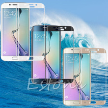 2015 новые полное покрытие покрытие для SAMSUNG GALAXY S6 край закаленное стекло защитная бесплатная доставка