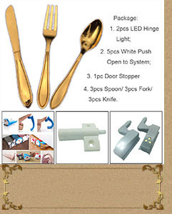 Golden Spoon Fork Knife Cabinet Handle And Knob 04-4