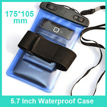 5.5 Inch Waterproof PVC Diving Bag Underwater Pouch Case For android Samsung galaxy s3 s4 s5 note 3 note 4 With Armband Hot sale