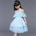 2016 New Arrivals Summer Kids Girls Slim Fit Sleeveless Lace Dress Princess Dress Children s Clothing