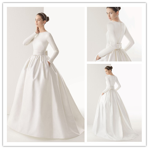 traditional wedding white dress