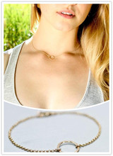 Newest Minimalist Bijoux Femme One accessories Simple link collar round shape chain necklace for women girl nice gift N074