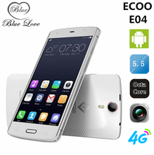 ECOO E04 Aurora MTK6752 Octa Core 4G LTE Cell Phone ECOO E04 Plus 5.5 inch FHD 3GB RAM 16GB ROM Android 5.0 16MP Fingerprint