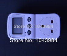 2PCS lot UK Plug Electric Energy Saving Power Meter Consumption Monitor Analyzer with Power Factor LCD