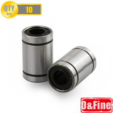 Free Shipping!!! Newest 10 Pcs LM8UU 8mm linear ball bearing Linear Bearing 8mm 3d printer parts LM8 cnc parts