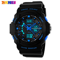 SKMEI Luxury Brand Men Sports Watches Digital LED Quartz Wristwatches Rubber Strap Military Watch For Children