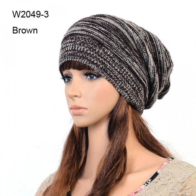72pcs/Lot Mens Knitted Slouch Crochet Beanies Hat ...
