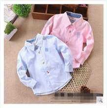 High quality Spring 2015 new children’s clothing Boys cotton long-sleeve shirt Children Europe and America style casual shirts
