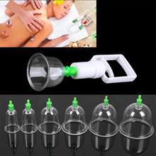 12 pc/Set  Medical Vacuum Cupping with Suction Pump Suction Therapy Device Set herapy Kit body relaxation healthy Massage set
