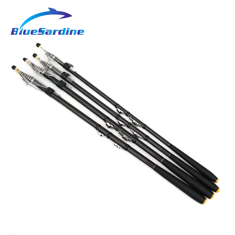 Quality Telescopic Fishing Rod Carbon Spinning Rod Carp Fishing Tackle Pesca New 3.6M 4.5M 5.4M
