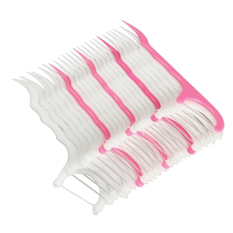 100pcs Dental Floss Interdental Brush Teeth Stick Toothpicks Floss Pick F OS