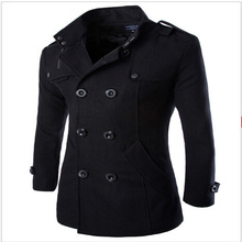 2014 New Men’s Winter and Autumn Peacoat Jackets Brand Stylish OutdoorsMen Jacket Coats Mens JacketWindbreaker Men Overcoat