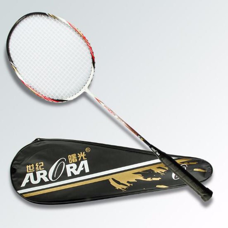 Ultralight Whole Body Carbon Badminton Racket 22-28LBS with Free Racket Bag Professional Badminton Training Shuttlecock Rackets (3)