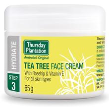 Thursday Plantation Tea Tree Face Cream 65g moisturise and maintain clear skin, Hydrates skin without clogging pores