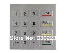 Metal Numeric Keypad with 16Keys PCI Keyboard with Explosion proof matrix keypads vandal proof keypads waterproof