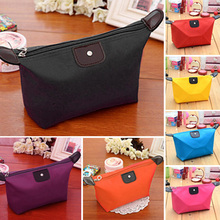 Hot Sale Lady MakeUp Pouch Cosmetic Make Up Bag Clutch Toiletries Travel Kit Jewelry Organizer Casual