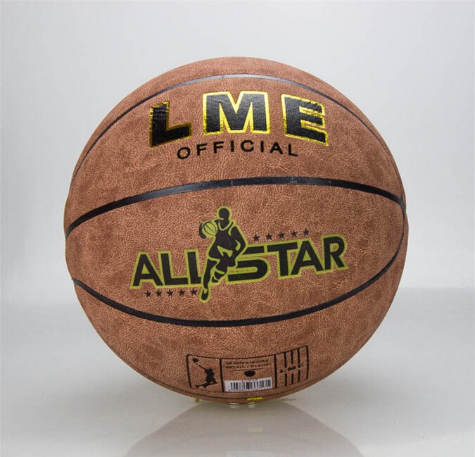 2015 hot sale Basketball genuine leather outdoor basketball soft