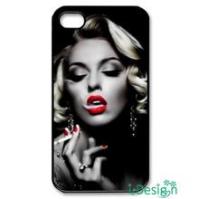 Fit for iphone 4 4s 5 5s 5c se 6 6s plus ipod touch 4/5/6 back skins cellphone case cover Smoking Beauty Marilyn Monroe