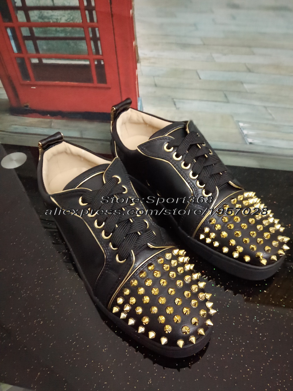 Aliexpress.com : Buy 2016 women men Red Bottom Shoes gold toe ...