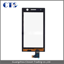 Mobile Phone Accessories Parts for Sony ST25i touch screen panel front touchscreen digitizer glass phones telecommunications