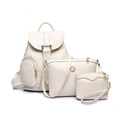 Ladies Style Backpack Preppy Style Trendy Fashion Drawstring Flap Backpack Women Solid Color Designer Composite Crossbody