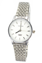 Dress Fashion Women Stainless Steel Chain Watch Lady Black White Quartz Watches