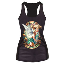 2016 Women Summer 3D Angel Wing Vests Sport T Shirt Cartoon Print Camisole Sexy Fashion Punk Tank Tops Blusa Girl Clothing
