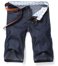 HOT 2016 summer fashion cowboy Denim leisure straight jeans biker hip hop baggy capri pants male homme plus size 28-40