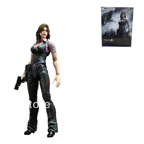 Wholesale/Retail Free Shipping Square Enix BioHazard 6 Resident Evil Play Arts Kai Helena Harper 22cm/8.7