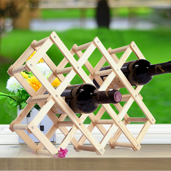 Fashion folding wine rack bottle red wine bar set wine decoration wood wine rack with worldwide shipping free