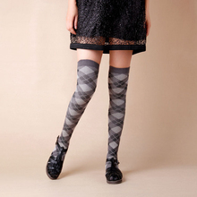 2015 NEW 4 Colors Fashion Sexy Thigh High Over The Knee Socks Long warm Cotton Stockings For Girls Ladies Women K163
