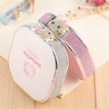 Luxury 12000mAh USB diamond Hello Kitty cartoon cat Power Bank portable External battery pack charger for