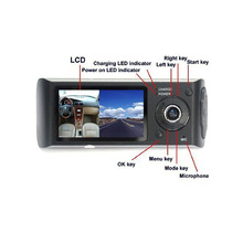 Car Camera Car Dvr GPS Dual Camera Lens Camcorder Hd 1080p Dash Cam With Rear 2