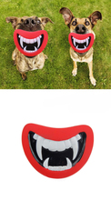 New 2015 Pet Toy Vinyl Devil’s Red Lip Squeak Sound Dog Toys Dog Chewing
