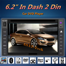 6.2″ Touch Screen Universal Car Stereo Video 2 din Windows CE 6.0 DVD Player FM AM Bluetooth USB SD TV IR Steering Wheel Control