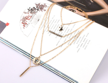 classic accessories chain necklace gold plated necklace maxi necklace multi layer statement necklace women jewelry 1730