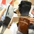 Men's Retro Vintage Shoulder Messenger Distressed Genuine Crazy