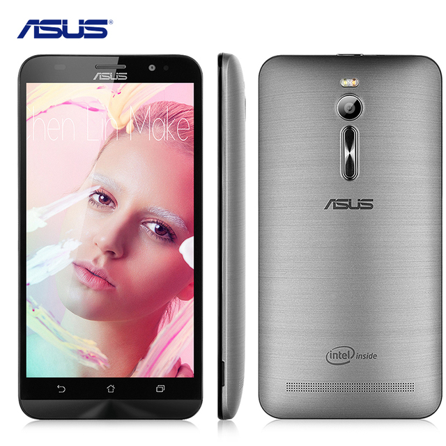 Оригинальный Asus Zenfone 2 ZE551ML Intel Atom Z3580 2.3 ГГЦ 5.5 "сотовые Телефоны Android 5.0 4 ГБ RAM 32 ГБ ROM 13.0MP LTE 4 Г Мобильный Телефон
