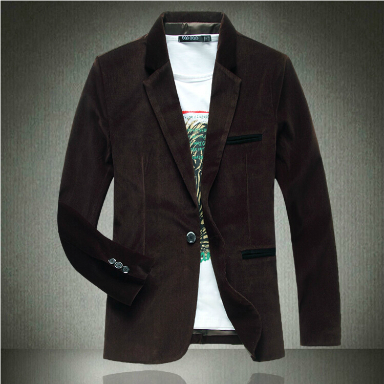 2015 новое поступление пиджак свободного покроя Casaco Masculino мода тонкий вельвет платье блейзер куртки Большой размер куртка мужчины 5XL-M