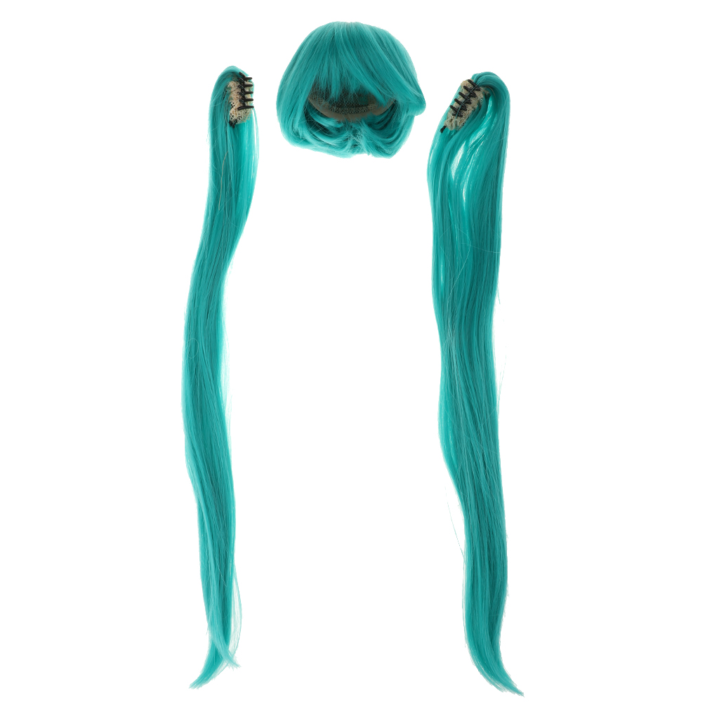 1/4 BJD Doll Wig Hairpiece 1/4 Straight Wigs Synthetic Hair for Night Lolita 