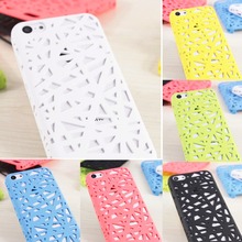 Hot 3D Building Hollow Bird Nest Rubberized Plastic Hard Mobile Phone Cases Cover For iPhone 5C