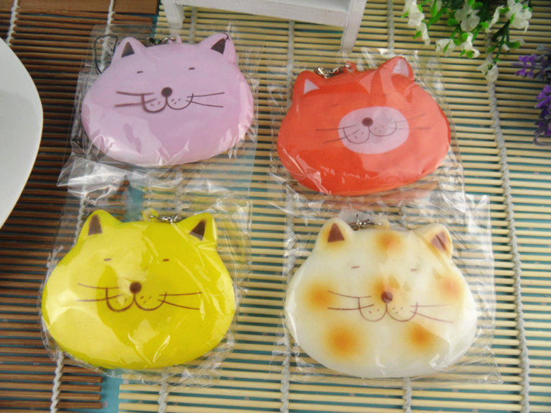 25pcs 8x6cm New Fat Cat Cookies Squishy Charm Free Shipping-in Mobile Phone Straps from Phones ...