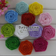 1000pcs lot Kids Hair Accessory Headwear Rose Flowers Decoration For Garment Accessories 19 Color Is Available