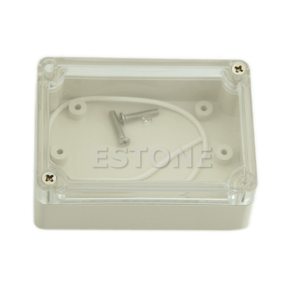Free Shipping 85x58x33mm Waterproof Clear Cover Plastic Electronic Project Box Enclosure CASE