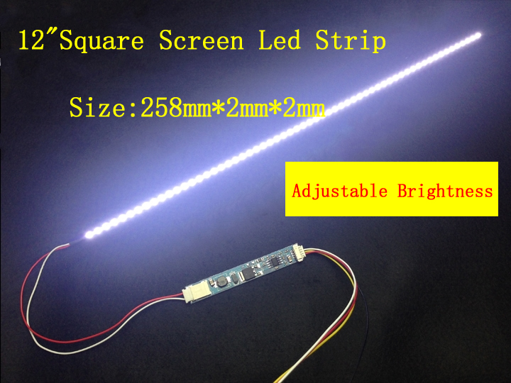 12 1 inch laptop led backlight strip upgrade kit adjustable light 258mm