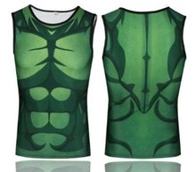 Superhero Sleeveless GYM Lycra Tight Batman Iron Man Spiderman Black Venom Winter Soldier movement Top Quick