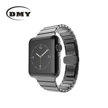 2016 Luxury watchband straps 42mm band metal stainless steel For Apple watch link bracelet 38mm black gold Silver