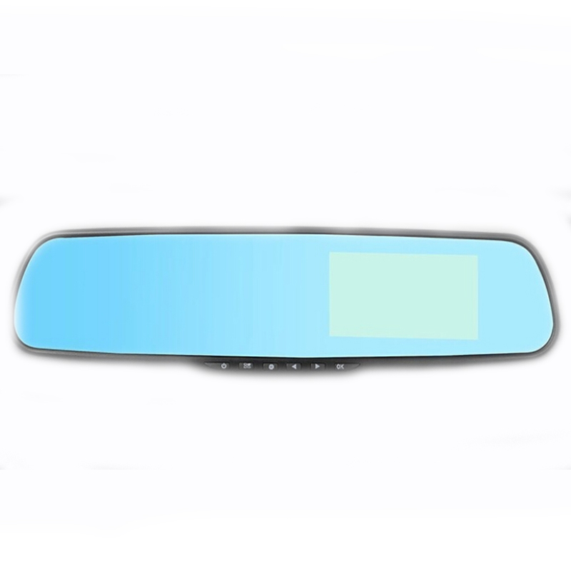 2015 Rearview mirror Car dvrs Dual lens Detector navigation rear view Video Camera recorder