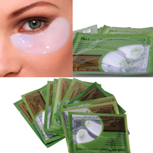 Free shipping 10 Pair Collagen Crystal Eye Mask Eyelid Patch Moisture Anti Wrinkle Circles B066