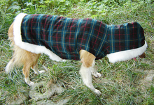 Pet apparel dog clothes big dog winter clothes large dog golden winter tartan